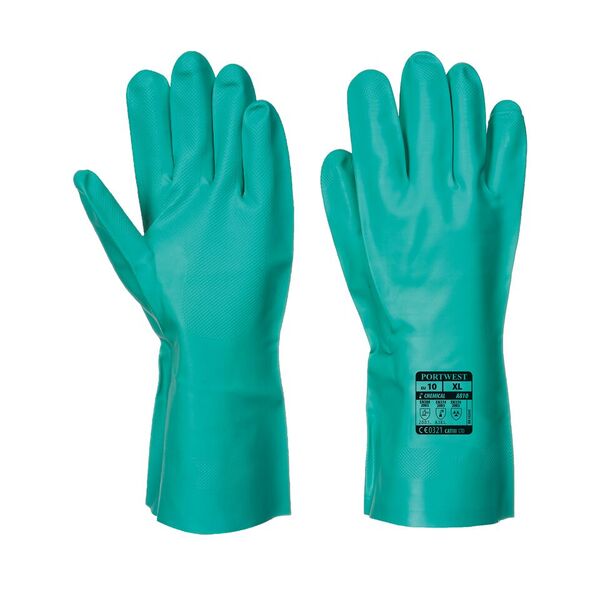 Portwest A810 Nitrosafe Chemical Gauntlets SafetyGloves.co.uk