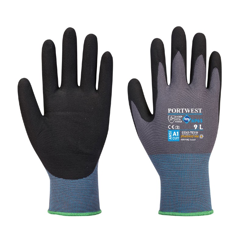 Portwest NPR Pro Black and Grey Gloves - SafetyGloves.co.uk