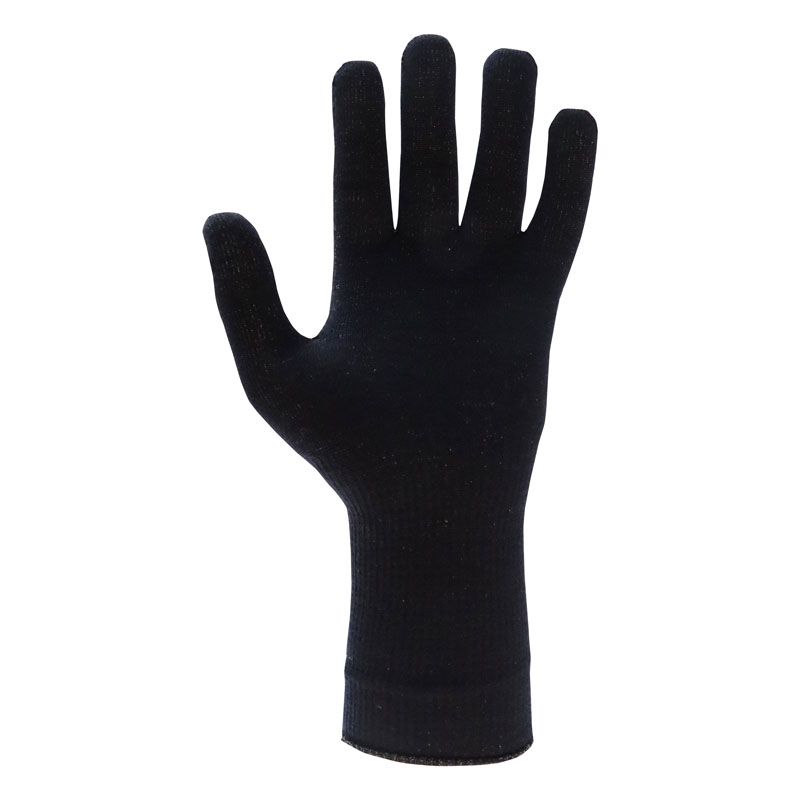 Jasmine Silk Pure Silk Liner Gloves Thermal Ski Inner Gloves - BLACK - View #12