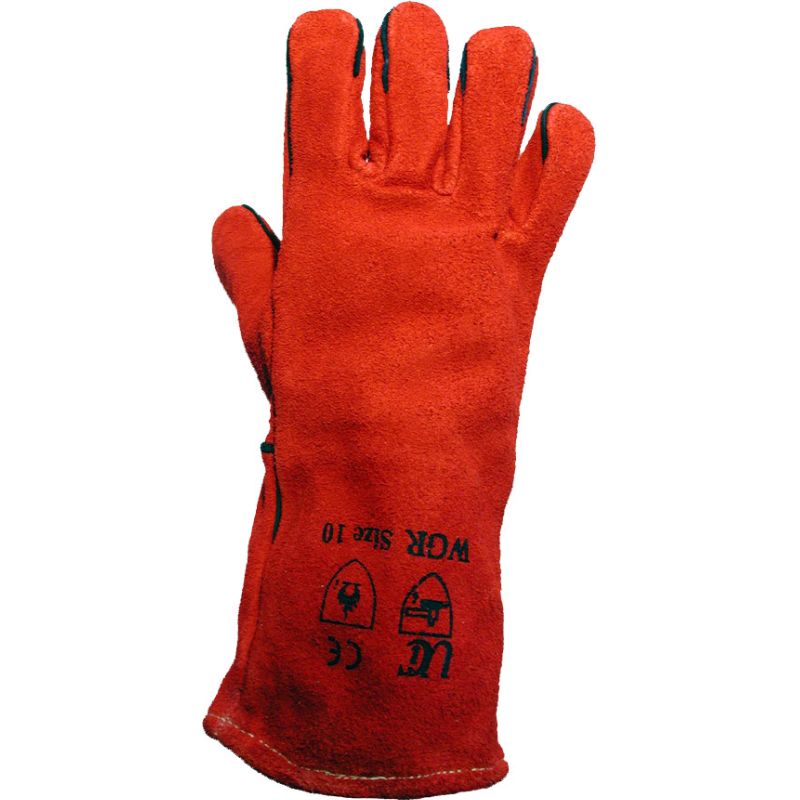 Red Welder Gauntlets WGR SafetyGloves.co.uk