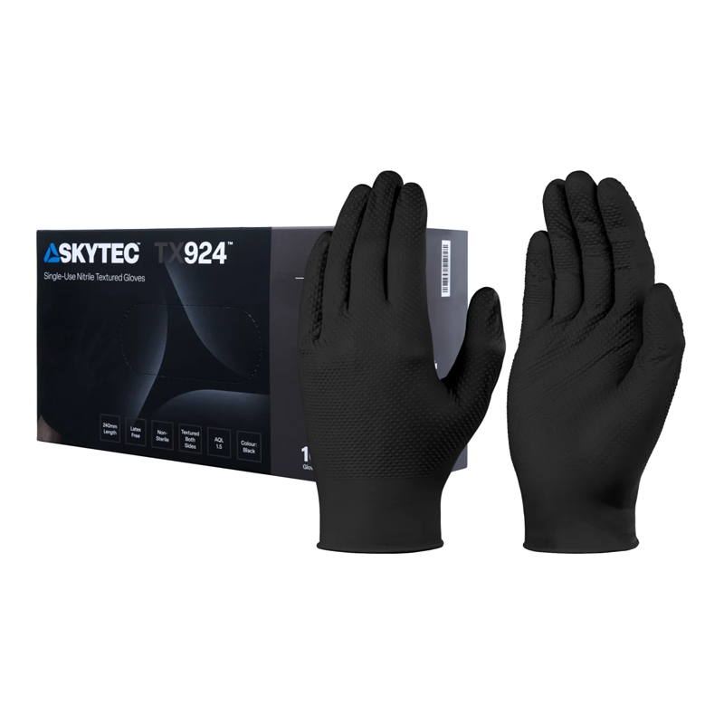 Skytec TX924 Nitrile Gloves (Box 100) - SafetyGloves.co.uk