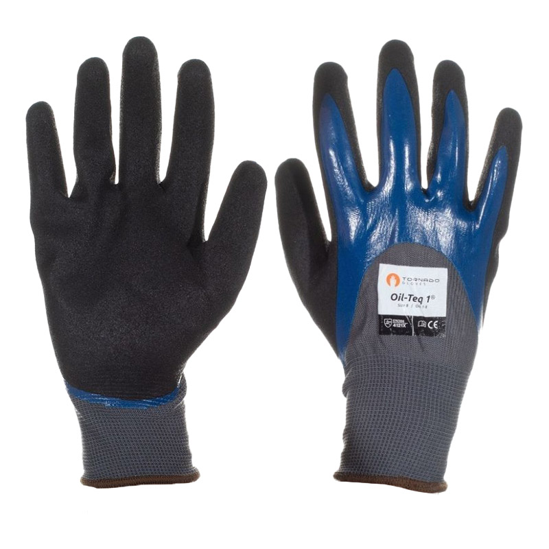 Tornado OIlTeq 1 Double BiPolymer Coated Oil Gloves SafetyGloves.co.uk