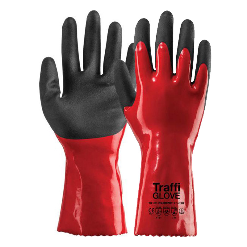 TraffiGlove TG1080 Chemic Cut Level 1 Chemical Resistant Gloves SafetyGloves.co.uk
