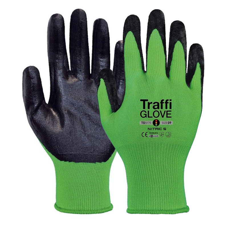 TraffiGlove TG5170 Nitric Cut Level 5 Safety Gloves SafetyGloves.co.uk