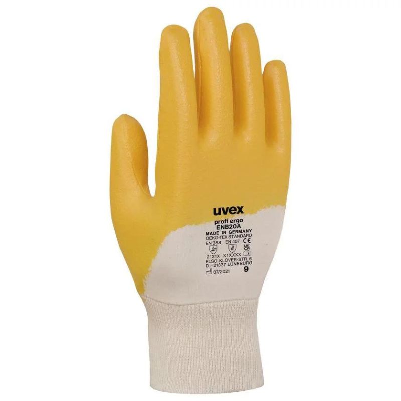 Uvex Profi Ergo OilResistant Safety Gloves ENB20A SafetyGloves.co.uk