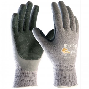 Maxiflex 34 8743 ATG MaxiFlex Ultimate Men's Medium Gray Nitrile-Coated Gloves For Work