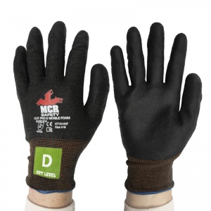 MCR Safety CT1014NF Nitrile Foam Kevlar Level 5 Cut Resistant Gloves