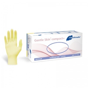 Meditrade Gentle Skin Powder-Free Latex Disposable Examination Gloves (Box of 100)