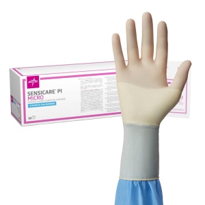 Medline Sensicare PI Powder-Free Surgical Gloves MSG90