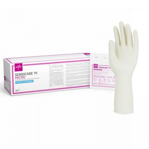 Medline Sensicare PI Micro Powder-Free Surgical Gloves MSG96