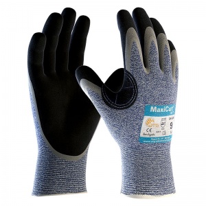 MaxiCut Oil Resistant Level C Palm Coated Grip Gloves 34-504 (Pack of 12 Pairs)