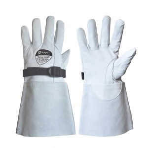 Polyco Leather Protection Gauntlets with Buckle for Electricians Gloves