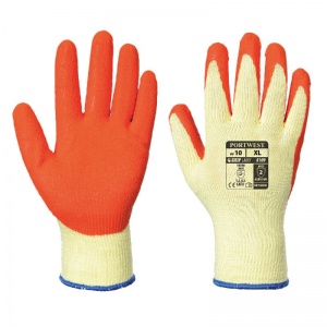 Portwest A109 Latex Coated Orange Grip Gloves