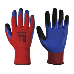 Portwest A175 Duo-Flex Latex Handling Red and Blue Gloves