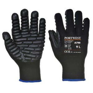 Ergodyne ProFlex 9002 Anti-Vibration Work Gloves, ANSI/ISO Certified, Full Fingered, 2XL , Black Ergodyne ProFlex 9002 Anti-Vibration Work Gloves, ANSI/ISO Certified, Full Fingered, 2XL , Black