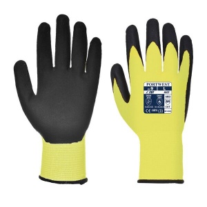 Portwest A625 Hi-Vis Cut-Resistant Yellow and Black Gloves