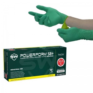 PowerForm S8 Powder-Free Nitrile Gloves (Box of 50 Gloves)