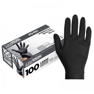 Amazon Best Black Nitrile Gloves Supertouch Black Disposable