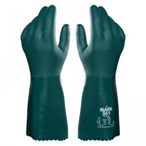 Mapa Telsol 361 Chemical-Resistant Cleaning Gauntlet Gloves