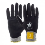 MCR Safety CT1007NF3 Nitrile Foam Level 3 Cut Pro Fully Coated Safety Gloves