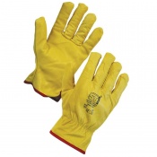 Supertouch Leather Driving Gloves With Full Fleece Lining 2064