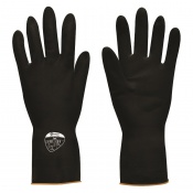 Polyco Jet Black Heavy Duty Chemical Resistant Gloves 52