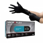 Ansell MicroFlex 93-732 Disposable Nitrile Chemical-Resistant Hygiene Gloves