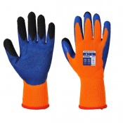 Portwest A185 Thermal Latex Orange and Blue Gloves