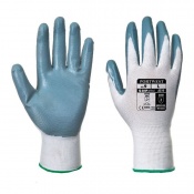 Portwest A310 Nitrile Grip Grey and White Gloves (Case of 288 Pairs)