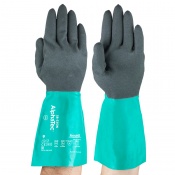 Ansell AlphaTec 58-535W Chemical-Resistant Gauntlet Gloves