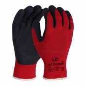 AceGrip Red General Purpose Latex Coated Gloves (Full Case of 120 Pairs)