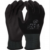 UCi Black PU Coated Polyester Glove PCP-B