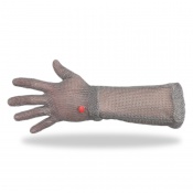 Manulatex Wilco Long Cuff Steel Mesh Glove with Spring Wrist Band