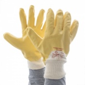 Ansell Nitrotough N230Y 3/4 Dipped Nitrile-Coated Gloves