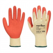 Portwest A100 Latex Orange Grip Gloves (Case of 216 Pairs)