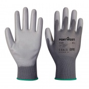 Portwest A120 Grey PU Palm Gloves