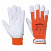 Portwest A250 Tergsus Small Durable Goat Leather Work Gloves (Orange)