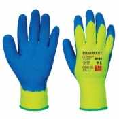 Portwest A145 Thermal Gloves With Grip (Yellow/Blue)