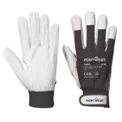 Portwest A250 Tergsus XX-Large Durable Leather Work Gloves (Black)
