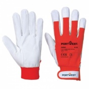Portwest A250 Tergsus Extra Large Durable Leather Work Gloves (Red)