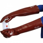 Heavy Duty Chemical Resistant Red 22'' PVC Gauntlet RH2258