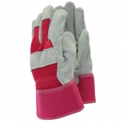 Town and Country All Rounder Leather Rigger Pink Gloves