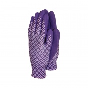Town and Country Ladies Purple Flexigrip Gardening Gloves