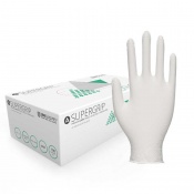 Unigloves GM002 Supergrip Natural Latex Disposable Gloves (Pack of 100)
