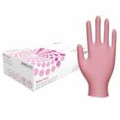 Unigloves Pink Pearl Nitrile Examination Gloves