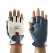 Ansell 07-111 VibraGuard Half-Finger Padded Work Gloves