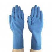 Ansell AlphaTec 87-305 Chemical-Resistant Latex Gauntlet Gloves