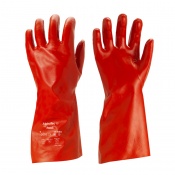 Ansell AlphaTec 15-544 Red PVA-Coated Chemical Resistant Gloves