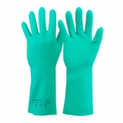 Ansell Solvex 37-655 Gauntlet-Style Nitrile Chemical-Resistant Gloves