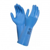 Ansell VersaTouch 37-210 Blue Nitrile Gauntlet Gloves